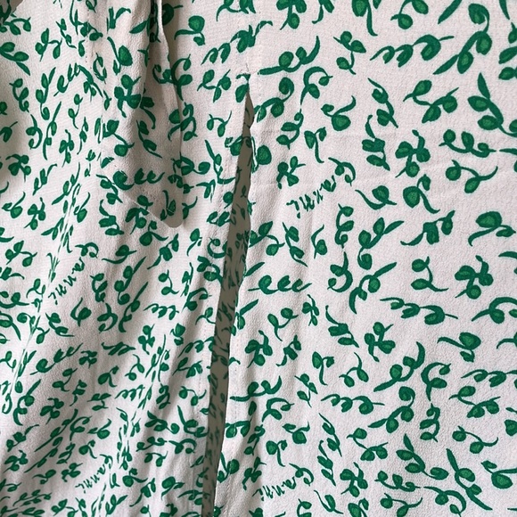 NWT Ganni ditsy floral front tie viscose skirt. Sz 2 - Picture 8 of 15